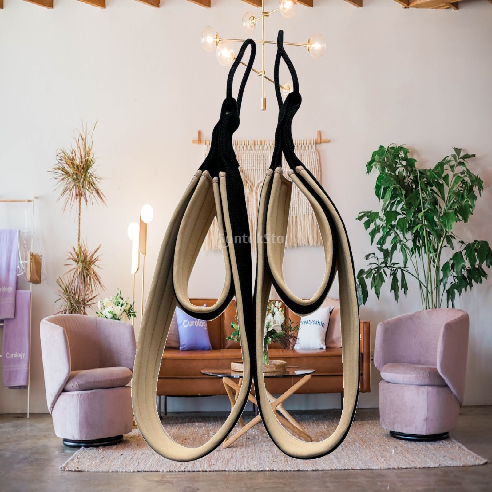 Pilates & Yoga Knokke - ピラティス オーバーヘッドハンドル ノンスリップグリップ ピラティスストラップ コンストラクション リフォーマー