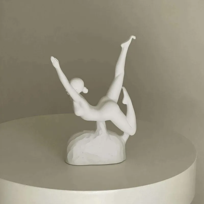 Pilates Yoga Combined - シンプルで洗練されたヨガの装飾品、ピラティスのポートレート彫刻、モデルルーム、リビングルーム、書斎、オフィスに最適な組み合わせ装飾品。