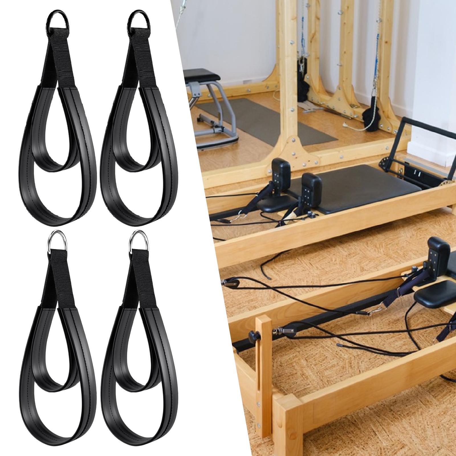 2x D リングストラップハンドル多機能ピラティスダブルルー - Pilates Ankle Strap のレビューと価格