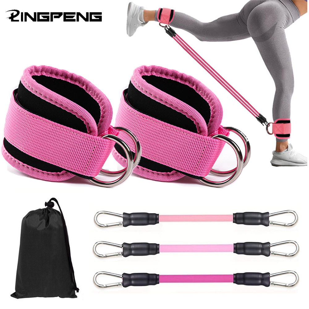アンクルストラップ抵抗バンドセットフィットネストレーニング運 - Pilates Ankle Strap のレビューと価格