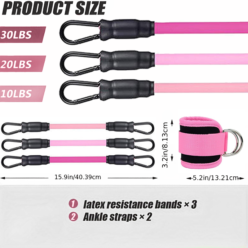 アンクルストラップ抵抗バンドセットフィットネストレーニング運 - Pilates Ankle Strap のレビューと価格