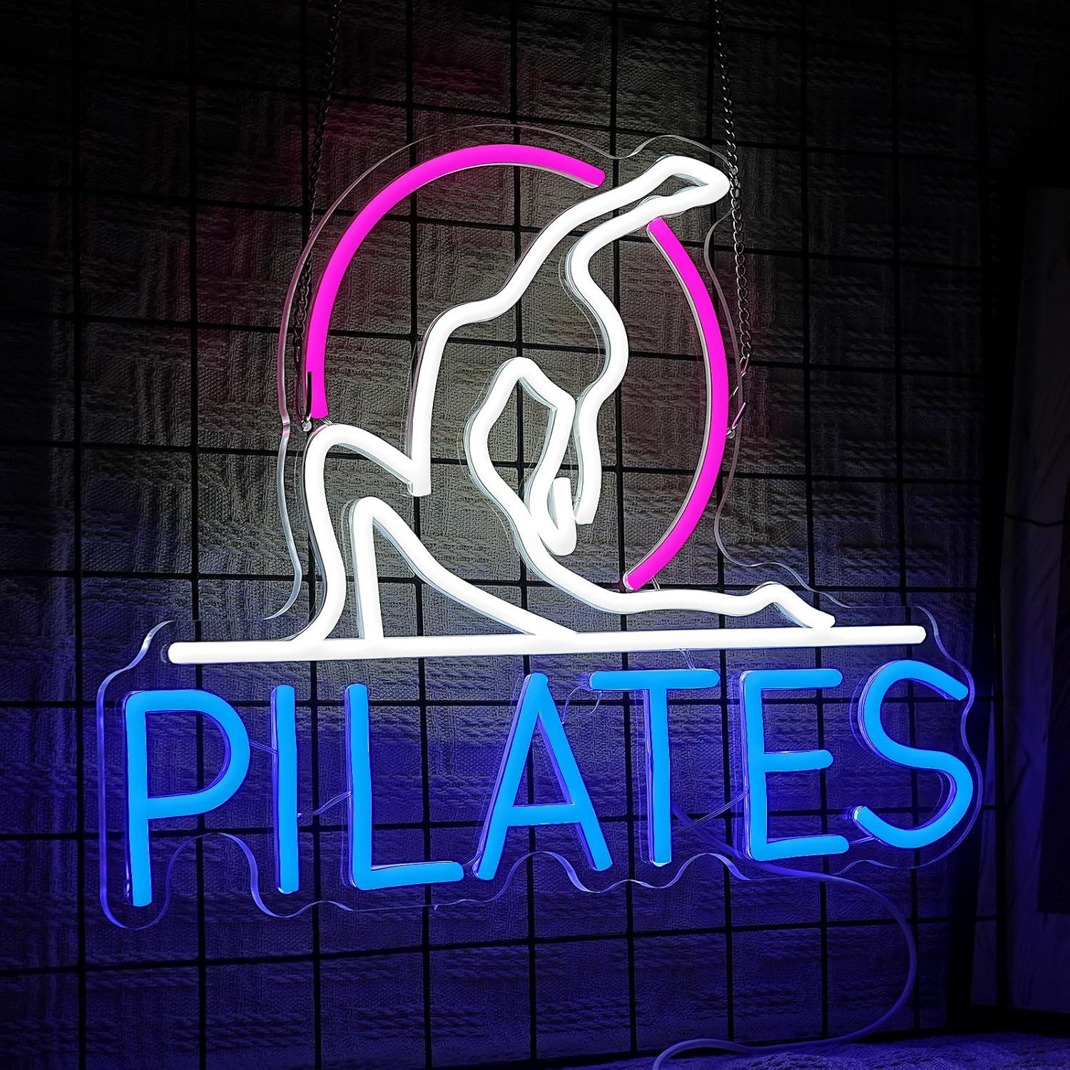 ヨガピラティスネオンサイン調光可能なLEDライトピラティスス - Pilates Yoga Room のレビューと価格