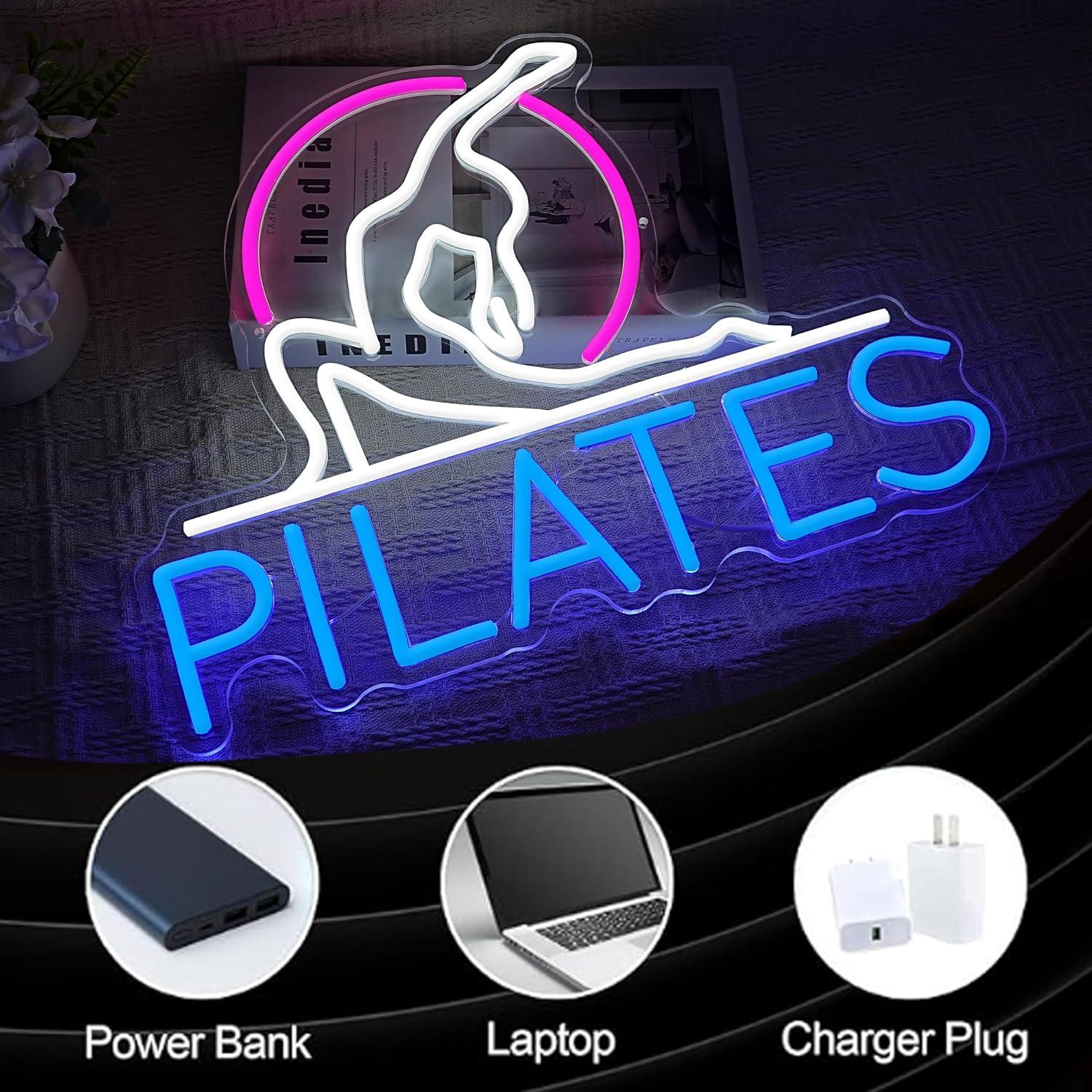 ヨガピラティスネオンサイン調光可能なLEDライトピラティスス - Pilates Yoga Room のレビューと価格