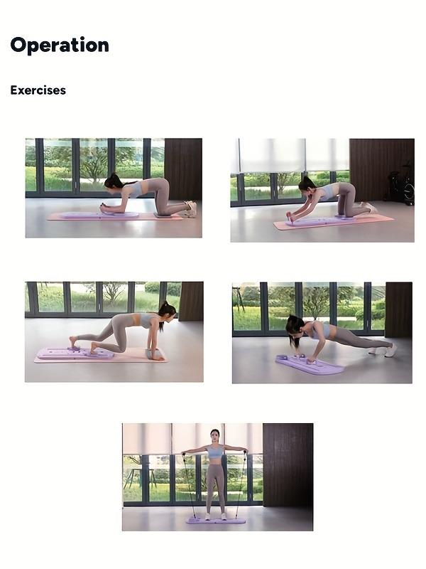 8-in-1多機能折りたたみ式ピラティスボード、24個の滑り - Pilates Yoga Room のレビューと価格