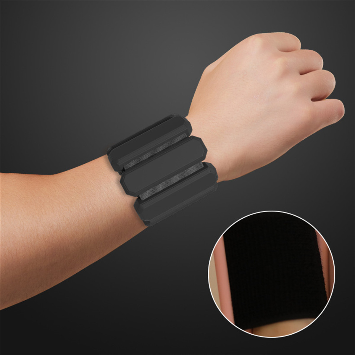 調整可能なシリコン製ウェイトブレスレット、取り外し可能な手首 - Pilates Ankle Strap のレビューと価格