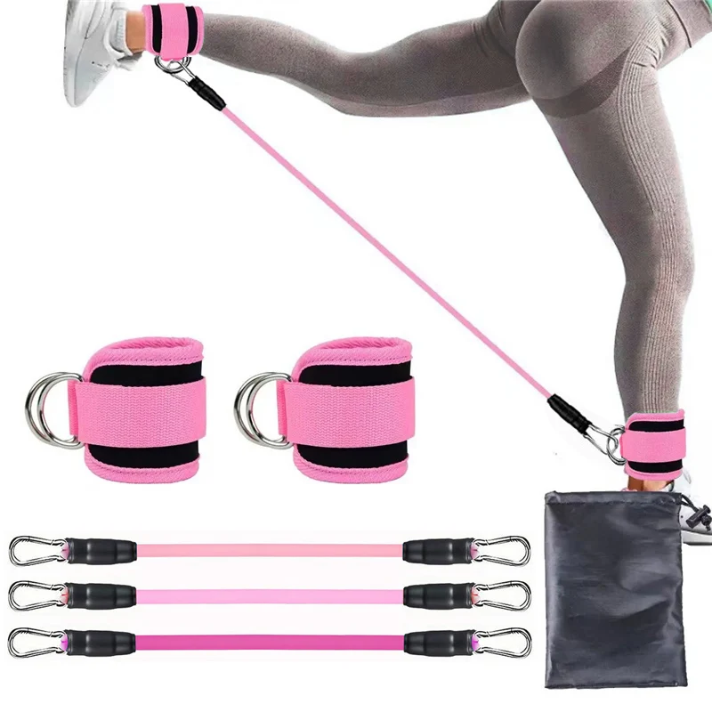アンクルストラップ抵抗バンドセットフィットネストレーニング運 - Pilates Ankle Strap のレビューと価格