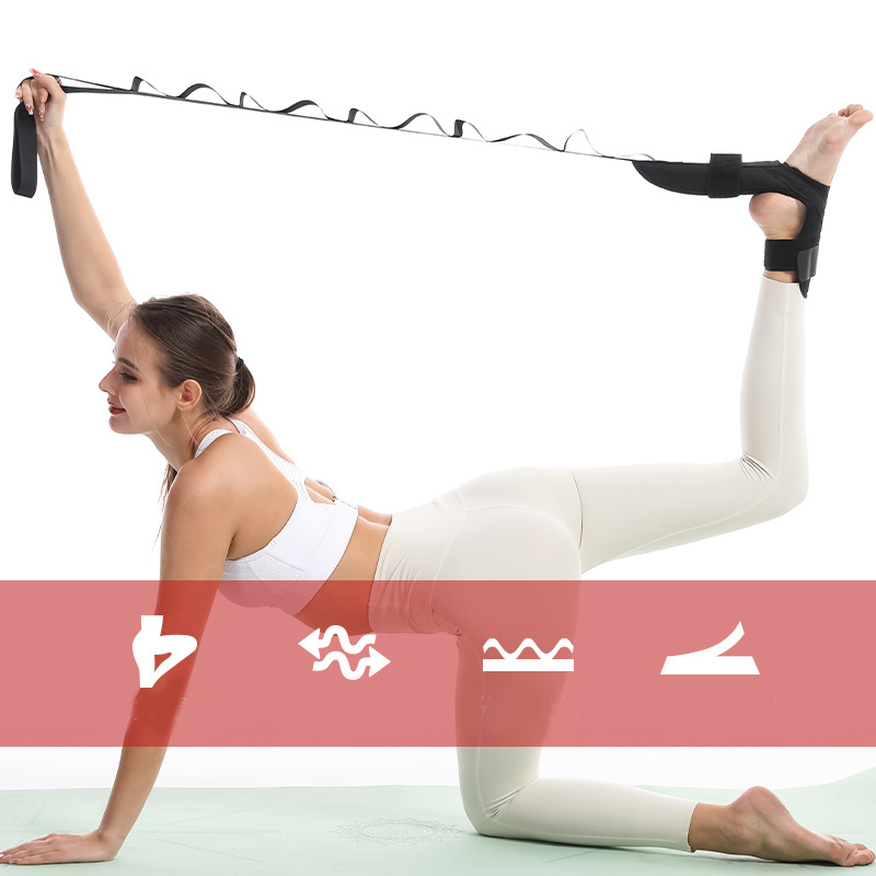 ヨガ靱帯ストレッチベルト足リハビリストラップ足底筋膜炎脚トレ - Pilates Ankle Strap のレビューと価格