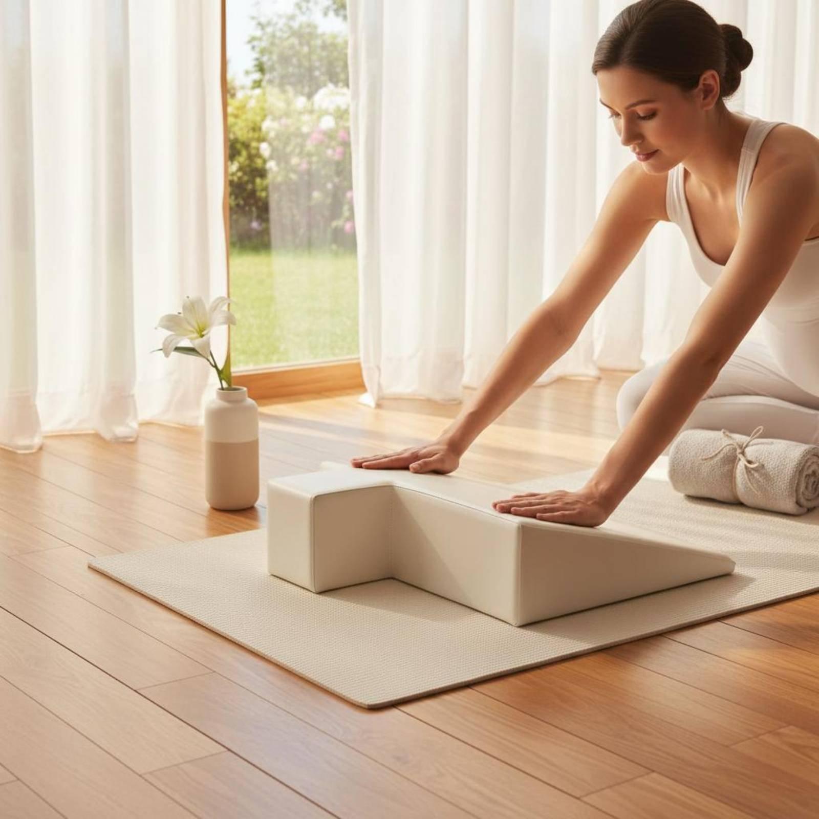 マタニティサポートクッション高密度フォームエクササイズピロー - Pilates & Yoga Knokke のレビューと価格