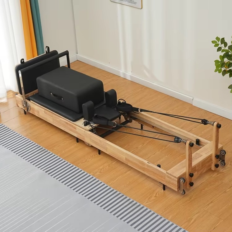 木製折りたたみ式ピラティスリフォーマーセット（家庭用ジム、ス - Pilates Yoga Room のレビューと価格