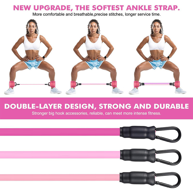ヨガピラティスサークル19点セットフィットネスアンクルストラ - Pilates Ankle Strap のレビューと価格